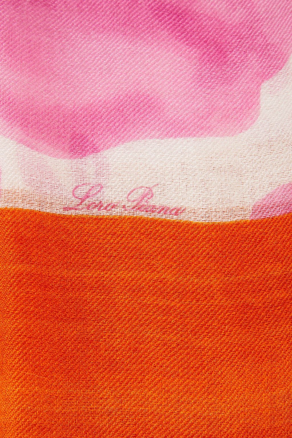LORO PIANA Printed cashmere and silk-blend gauze scarf