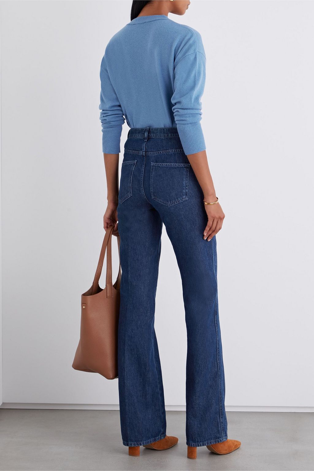 IRIS & INK Carole high-rise straight-leg jeans