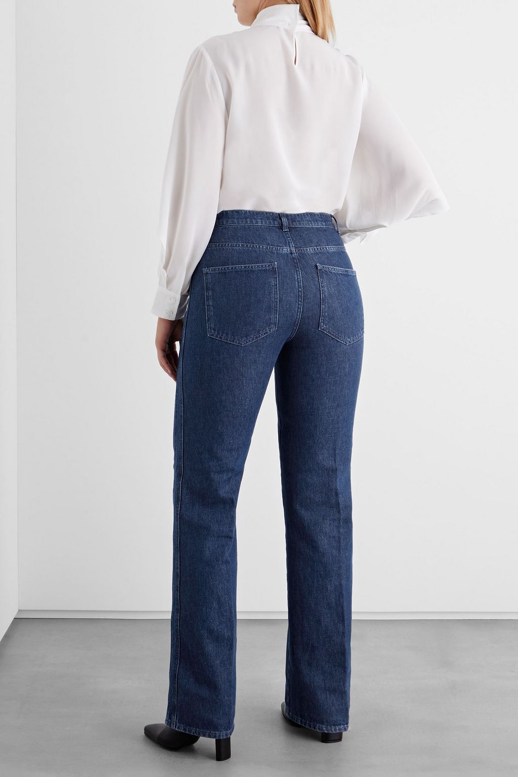 IRIS & INK Carole high-rise straight-leg jeans