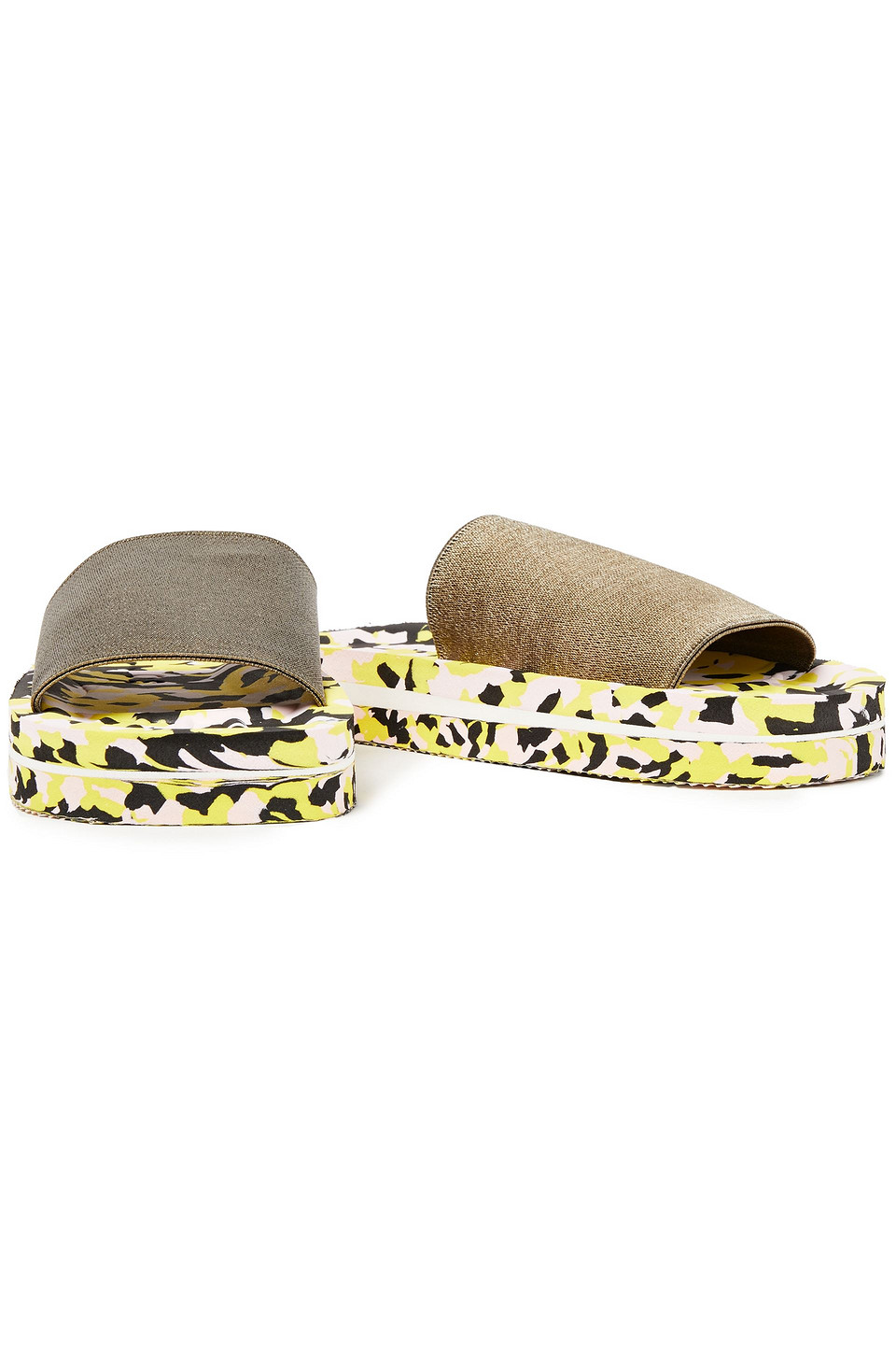 Acne Studios Striped Stretch-canvas Slides