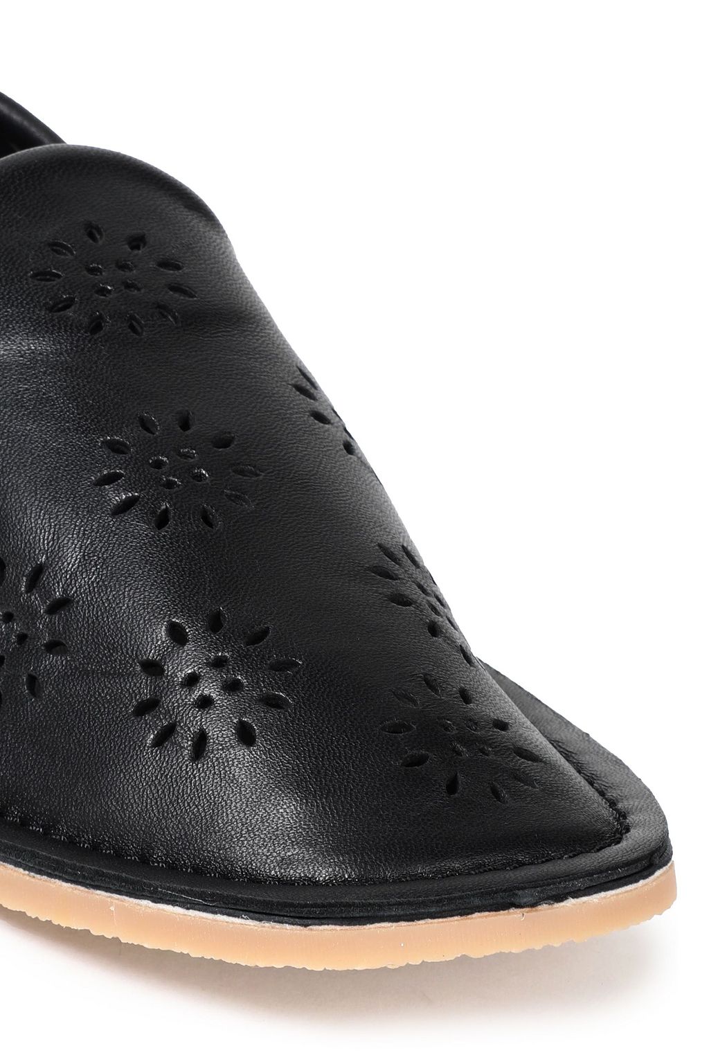 ACNE STUDIOS Laser-cut leather collapsible-heel loafers