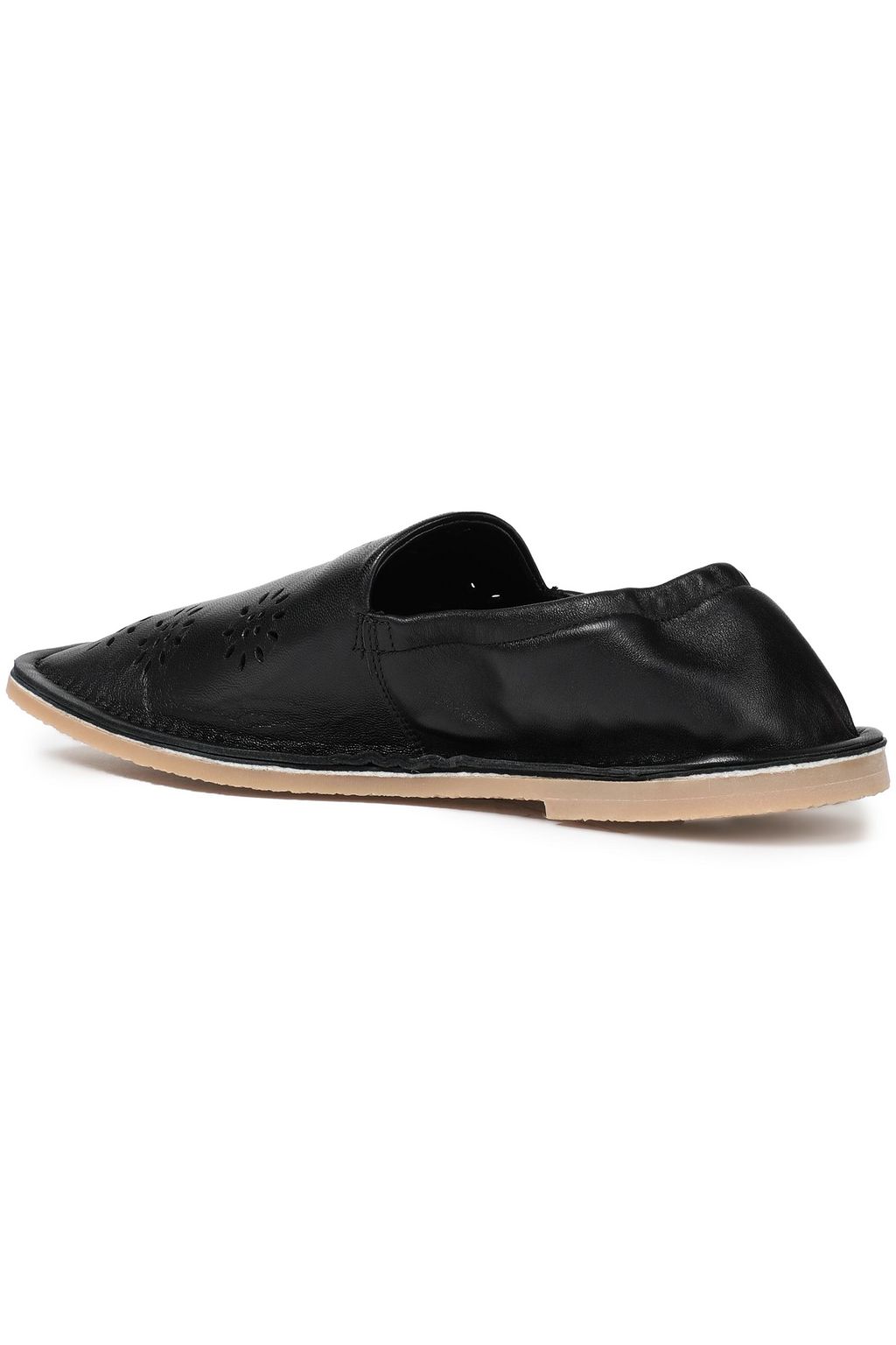 ACNE STUDIOS Laser-cut leather collapsible-heel loafers
