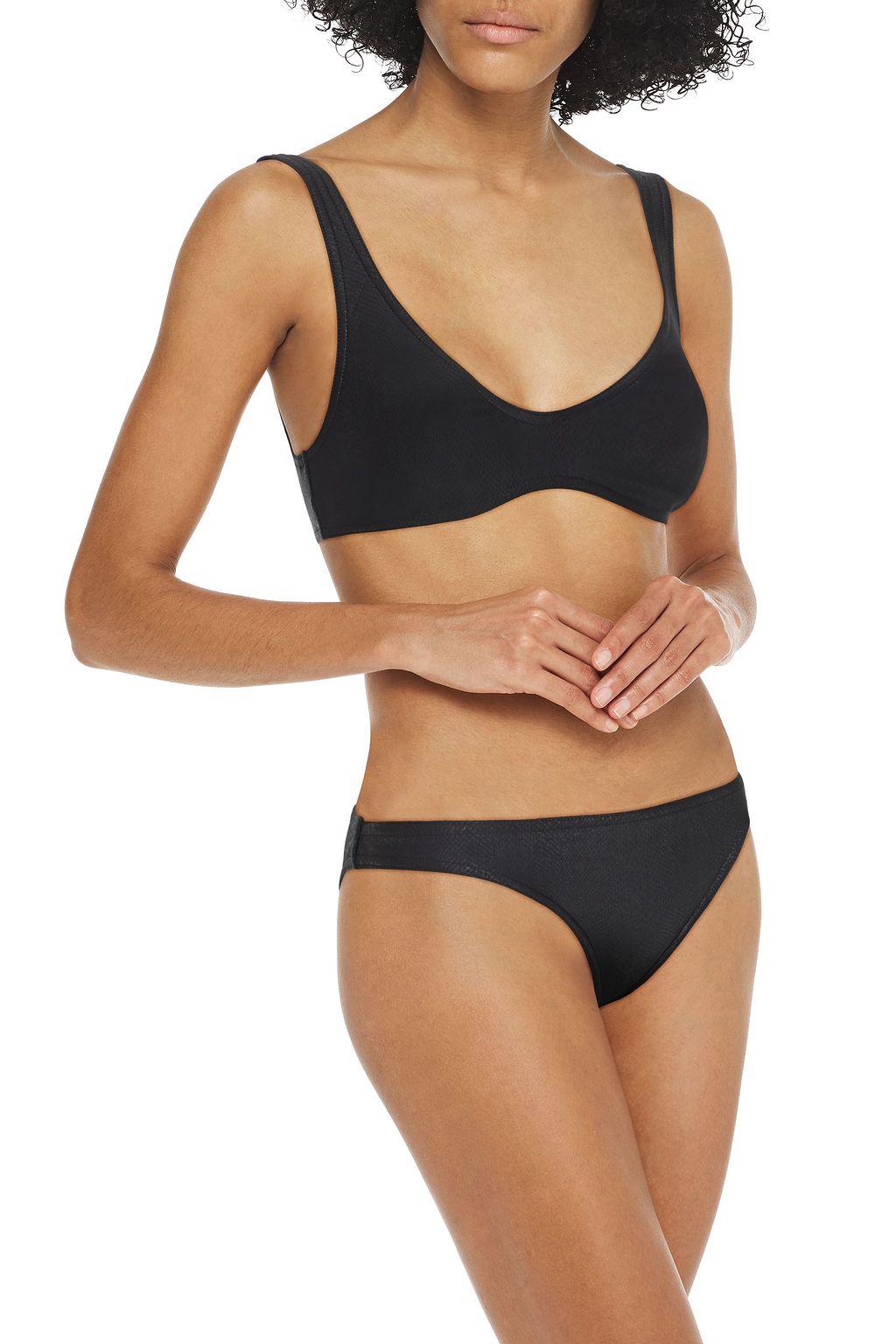 ZIMMERMANN Snake-print low-rise bikini briefs