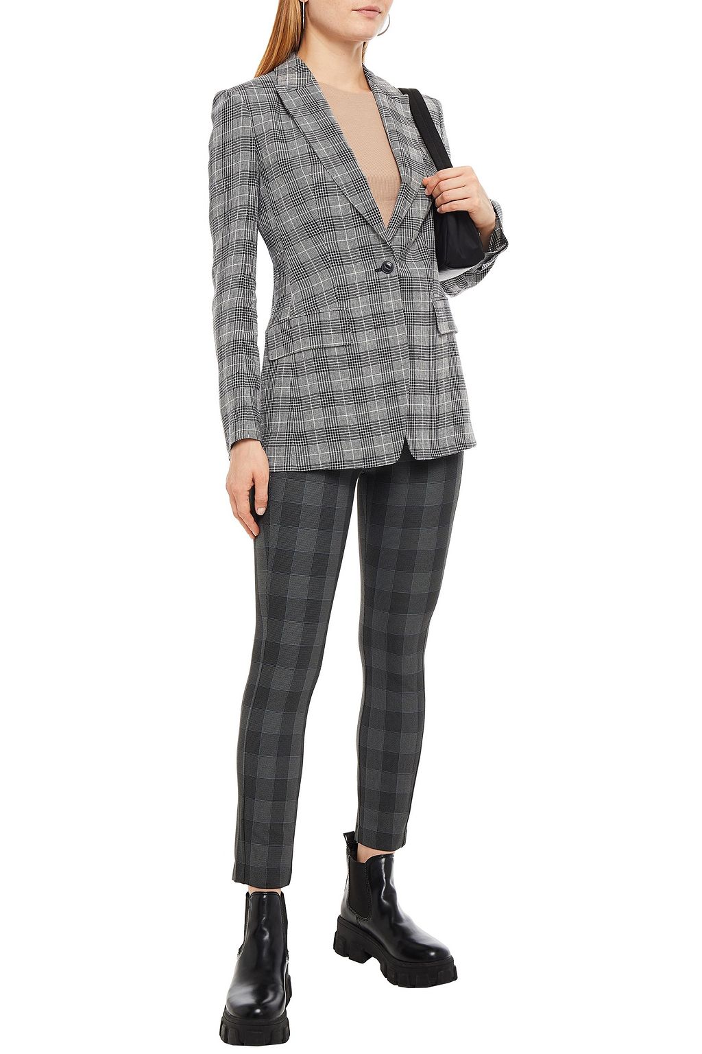 RAG & BONE Checked woven skinny pants