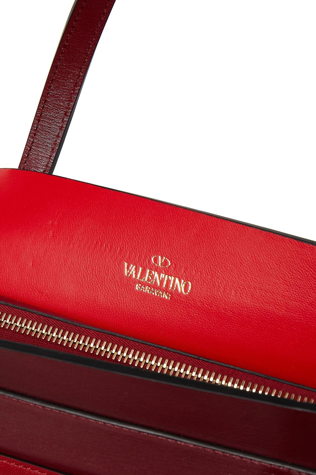 VALENTINO GARAVANI Rockstud Tote Bag aus strukturiertem Leder in Colour-Block-Optik