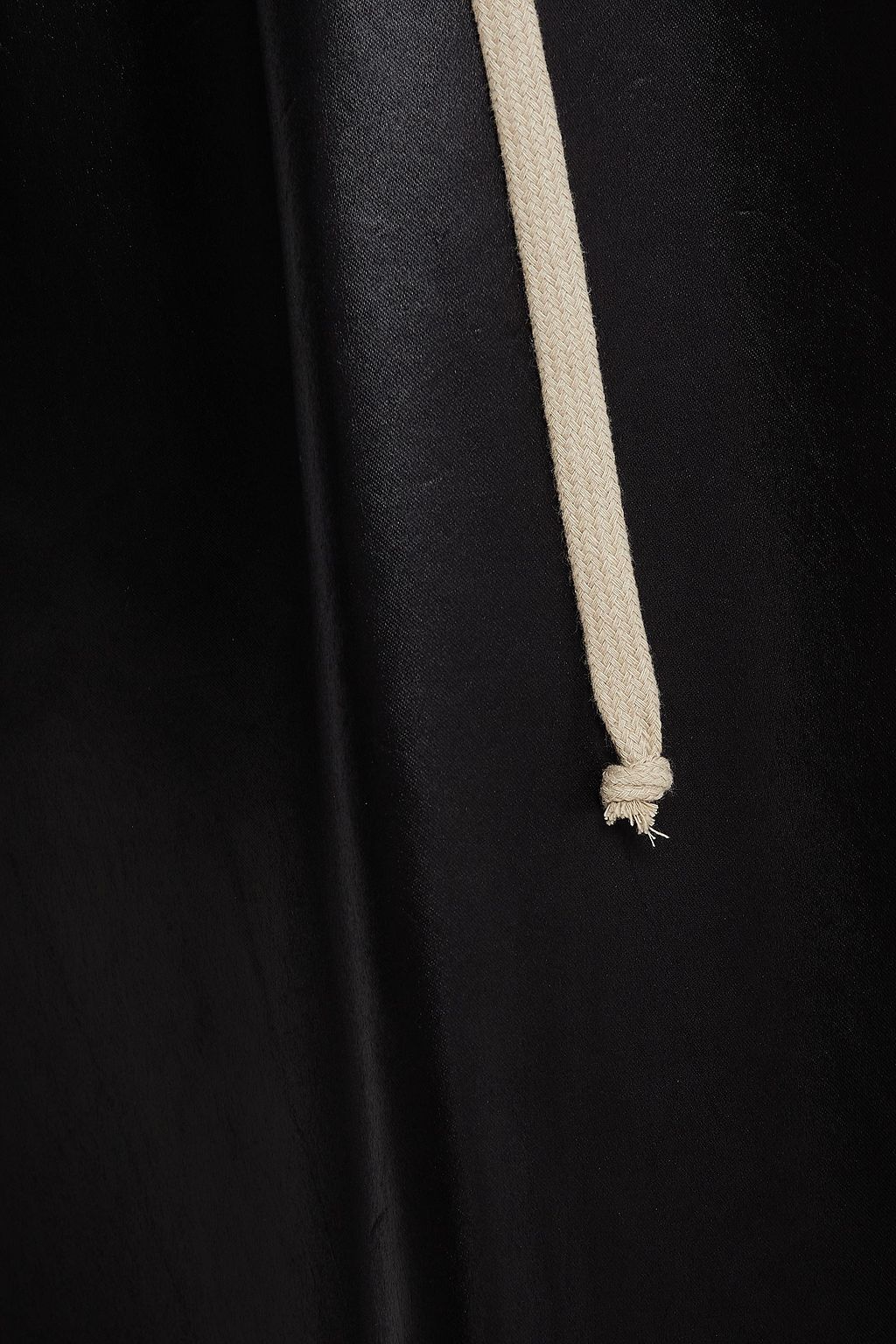 RICK OWENS Satin hooded tunic