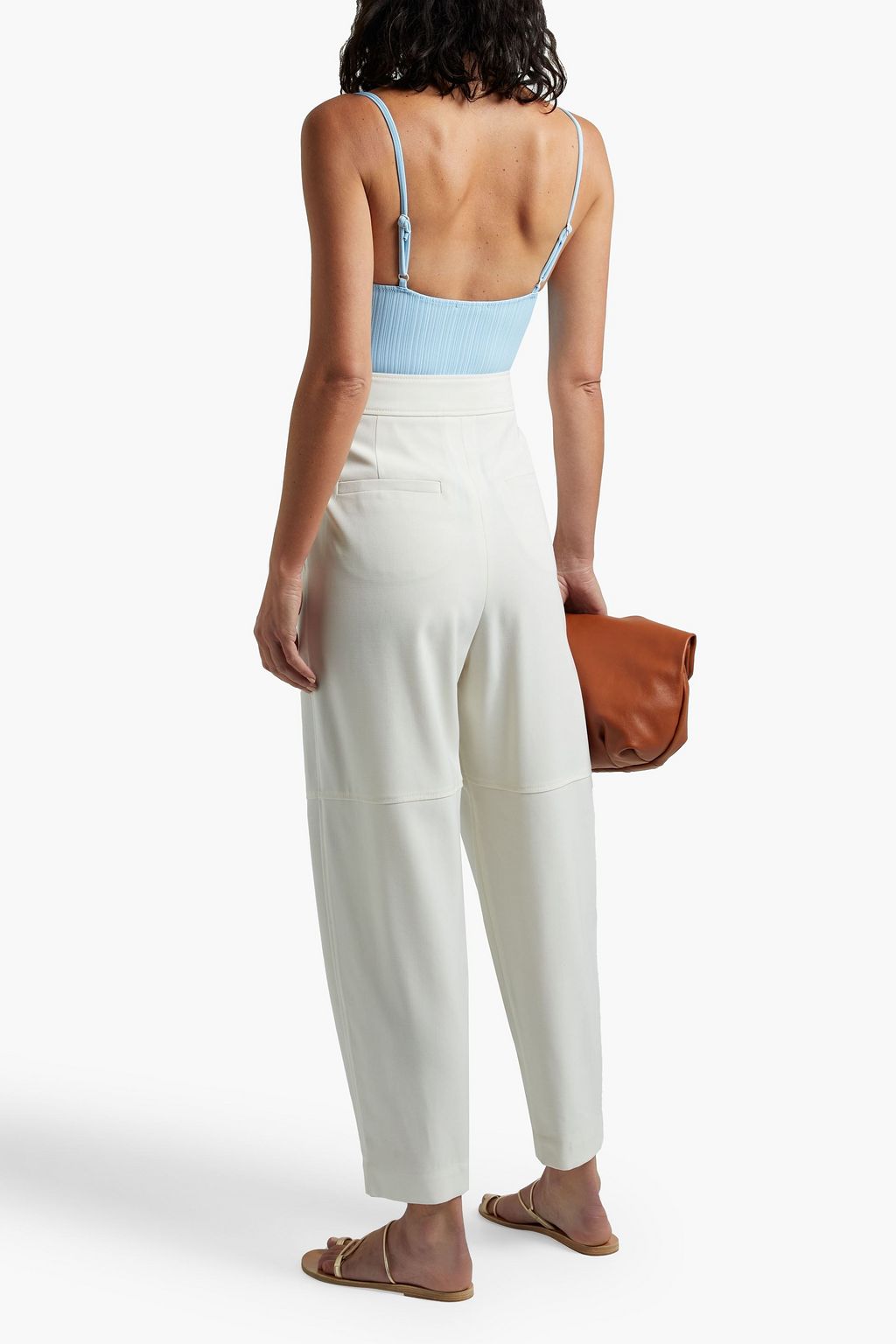 ONIA Henley ribbed jersey bodysuit