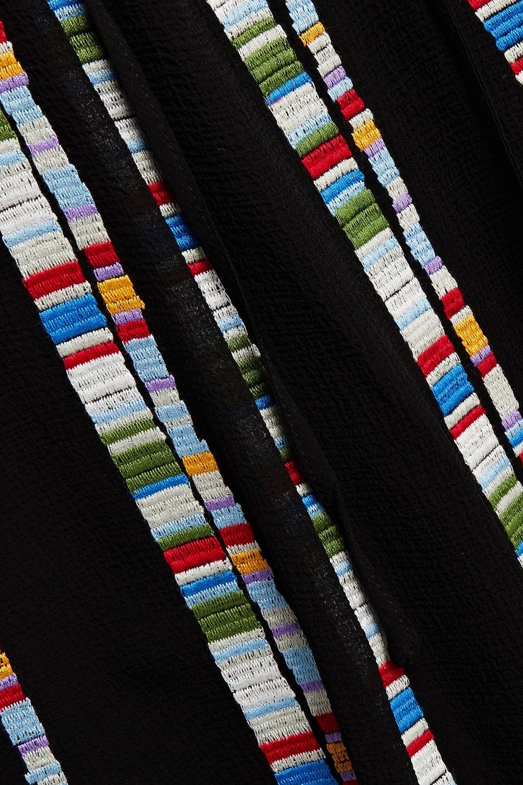 M MISSONI Embroidered silk-crepon maxi dress