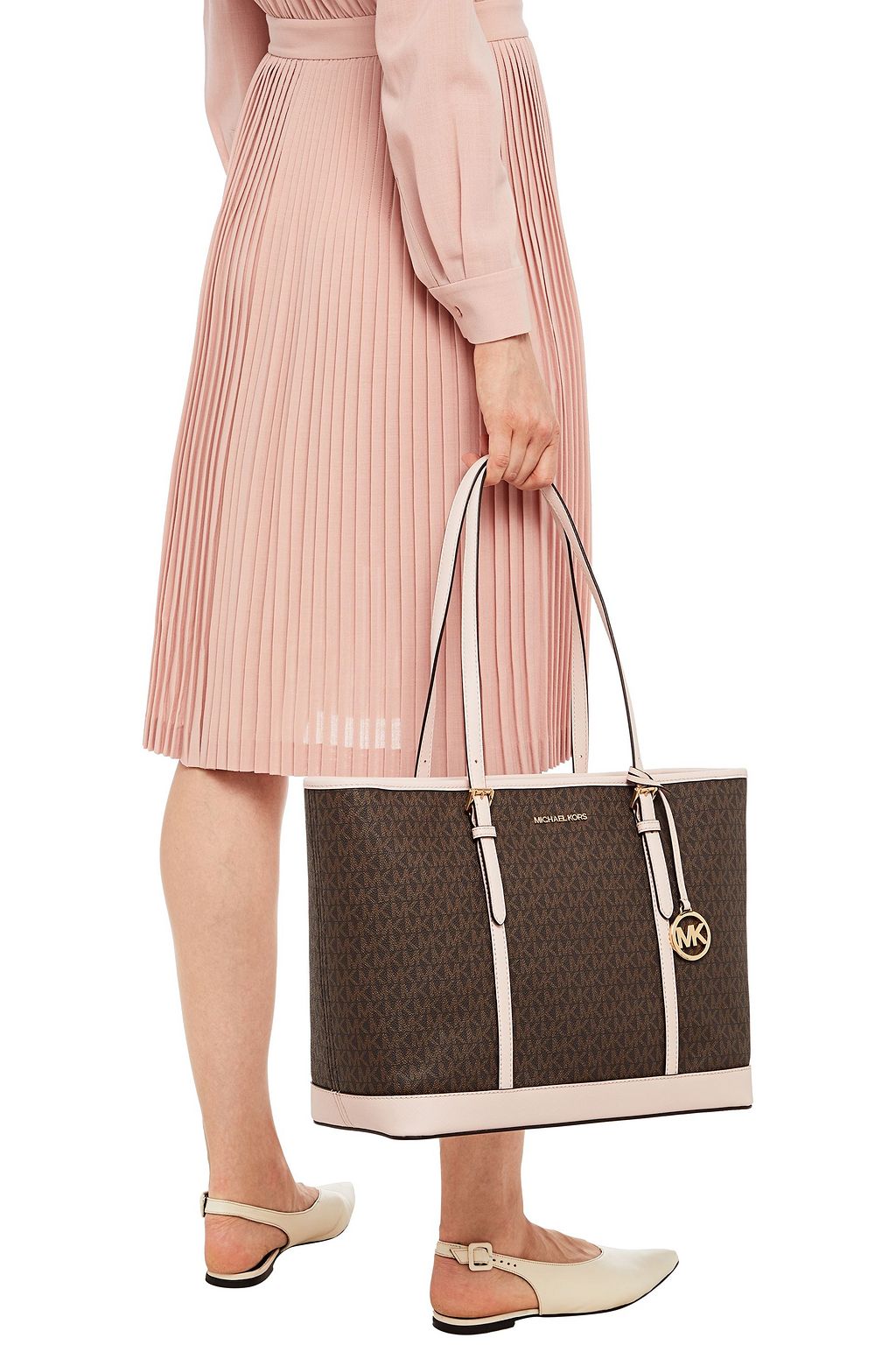 MICHAEL MICHAEL KORS ロゴプリントフェイクレザー トートバッグ