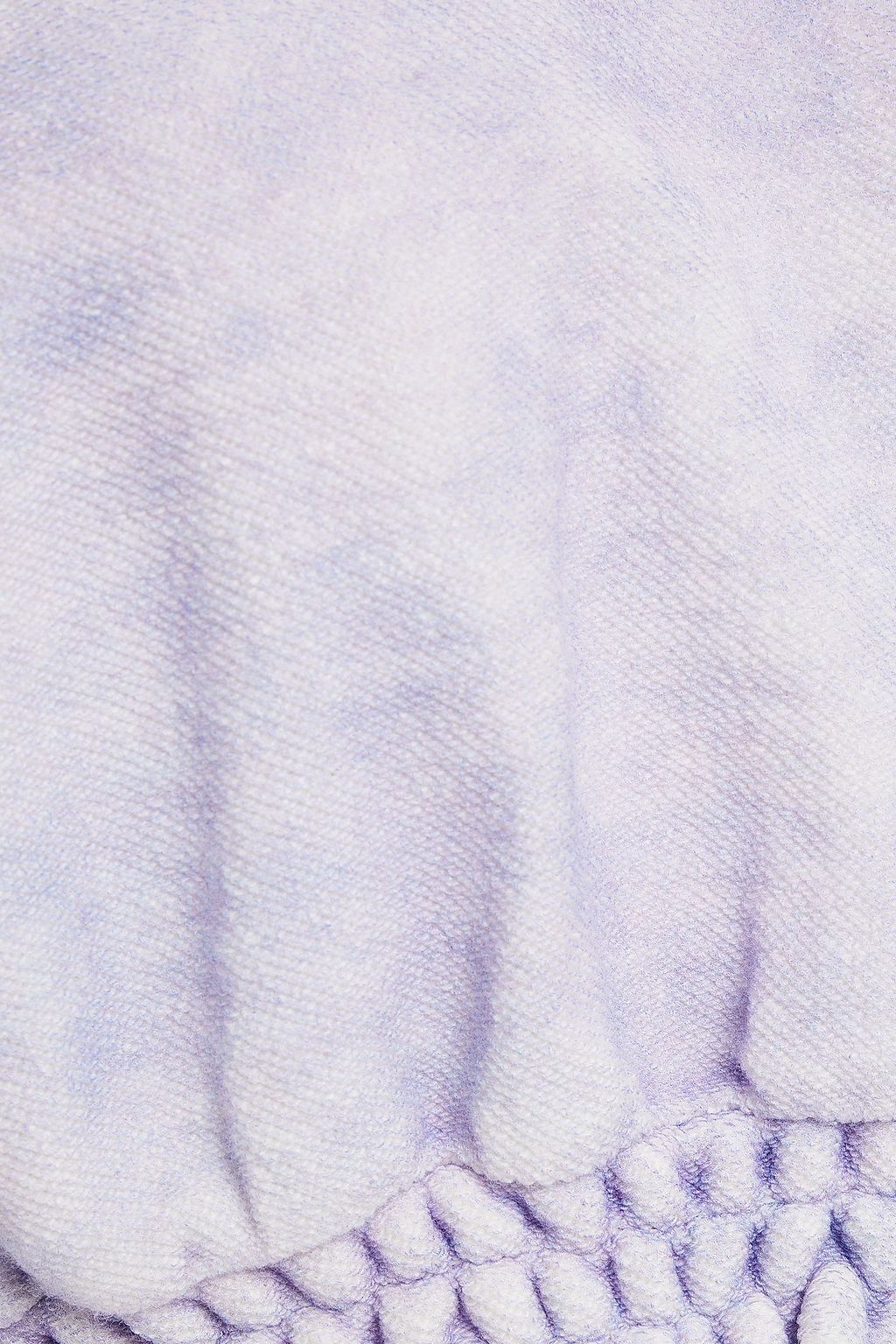 ONIA Cropped tie-dyed cotton-terry sweatshirt