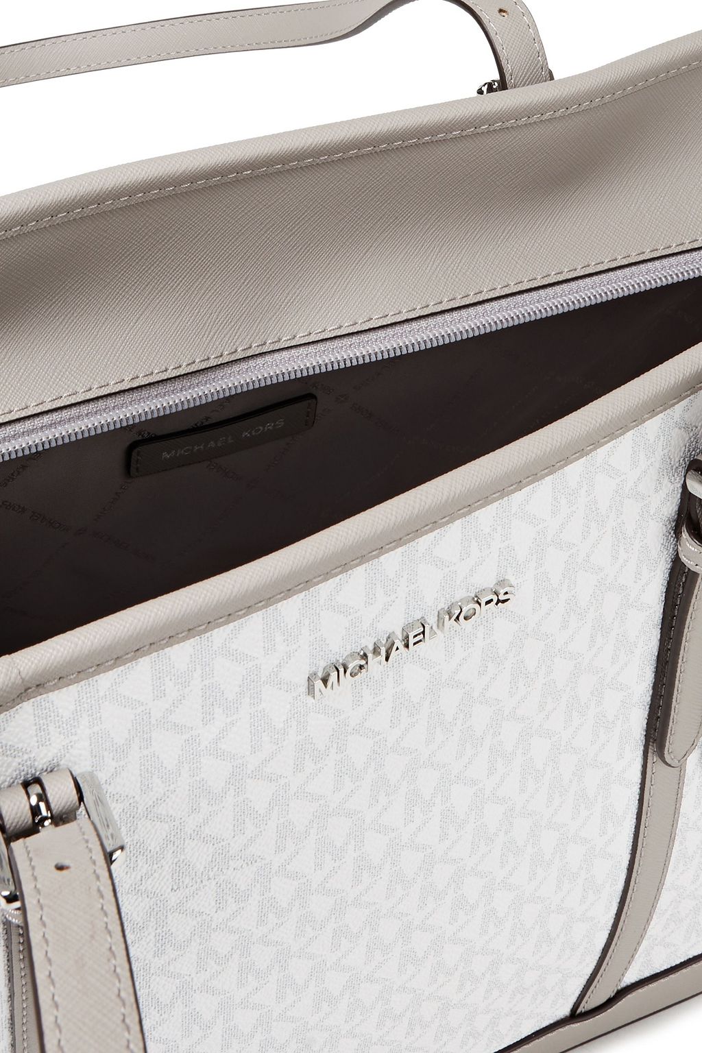 MICHAEL MICHAEL KORS ロゴプリントテクスチャードレザー トートバッグ