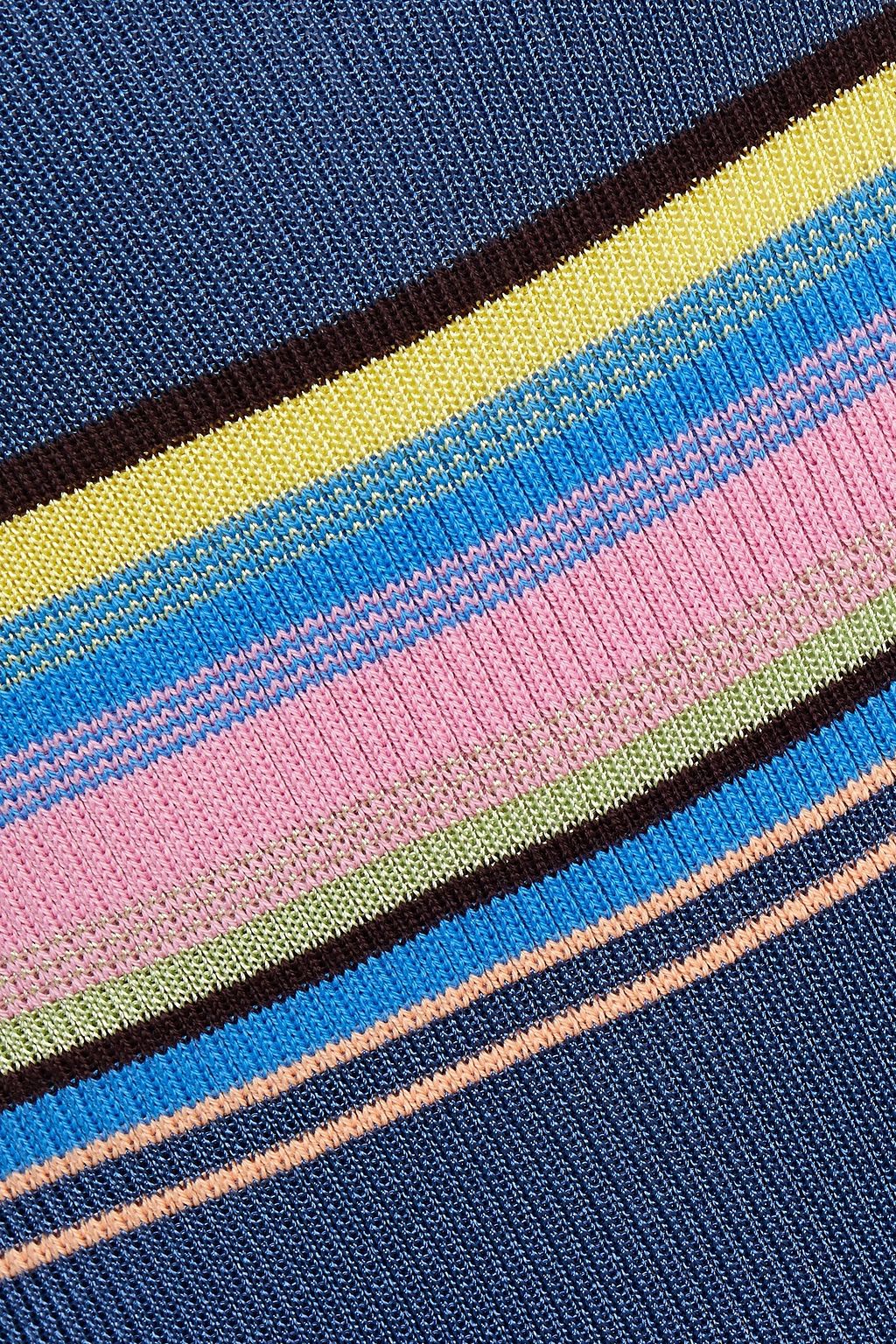 M MISSONI Striped ribbed-knit tank