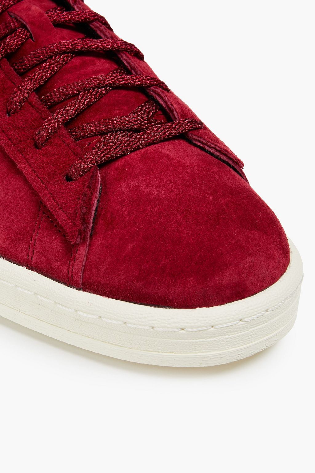 ADIDAS ORIGINALS Leather-trimmed suede sneakers
