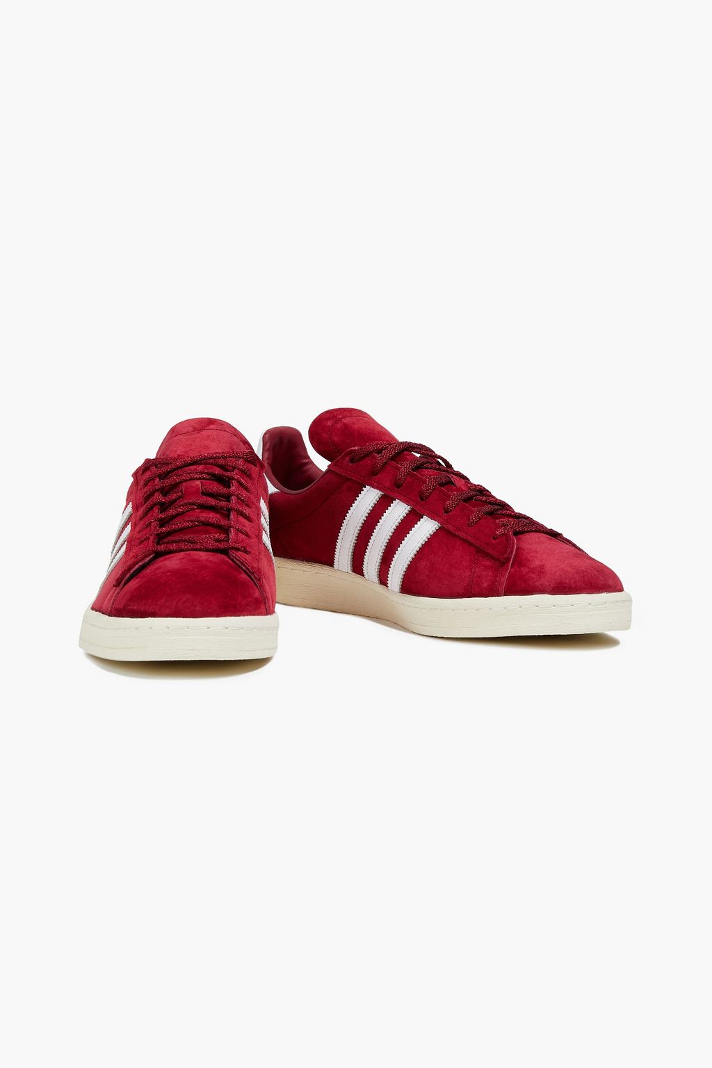 ADIDAS ORIGINALS Leather-trimmed suede sneakers