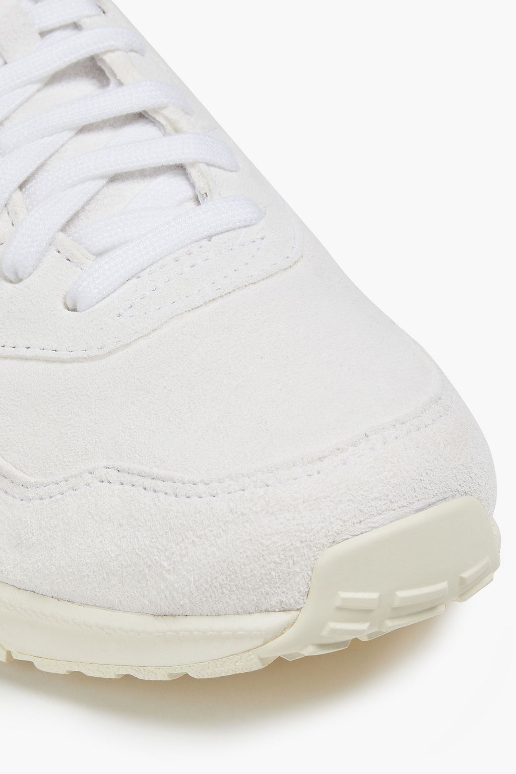 ADIDAS ORIGINALS Leather-trimmed faux suede sneakers
