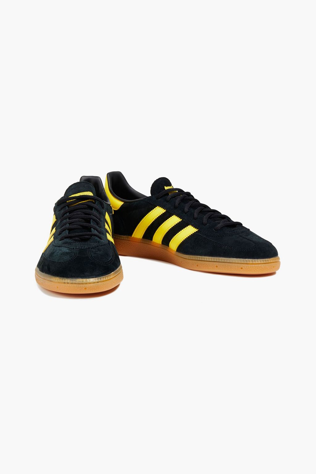ADIDAS ORIGINALS Leather-trimmed suede sneakers