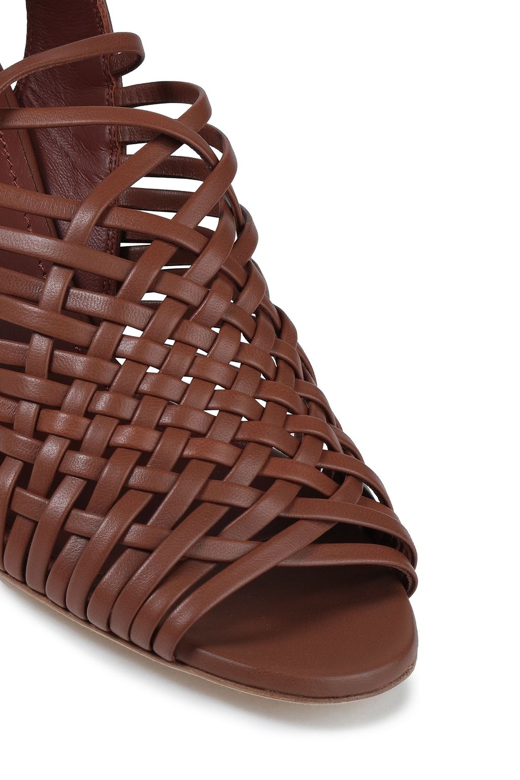 LORO PIANA Braided leather sandals