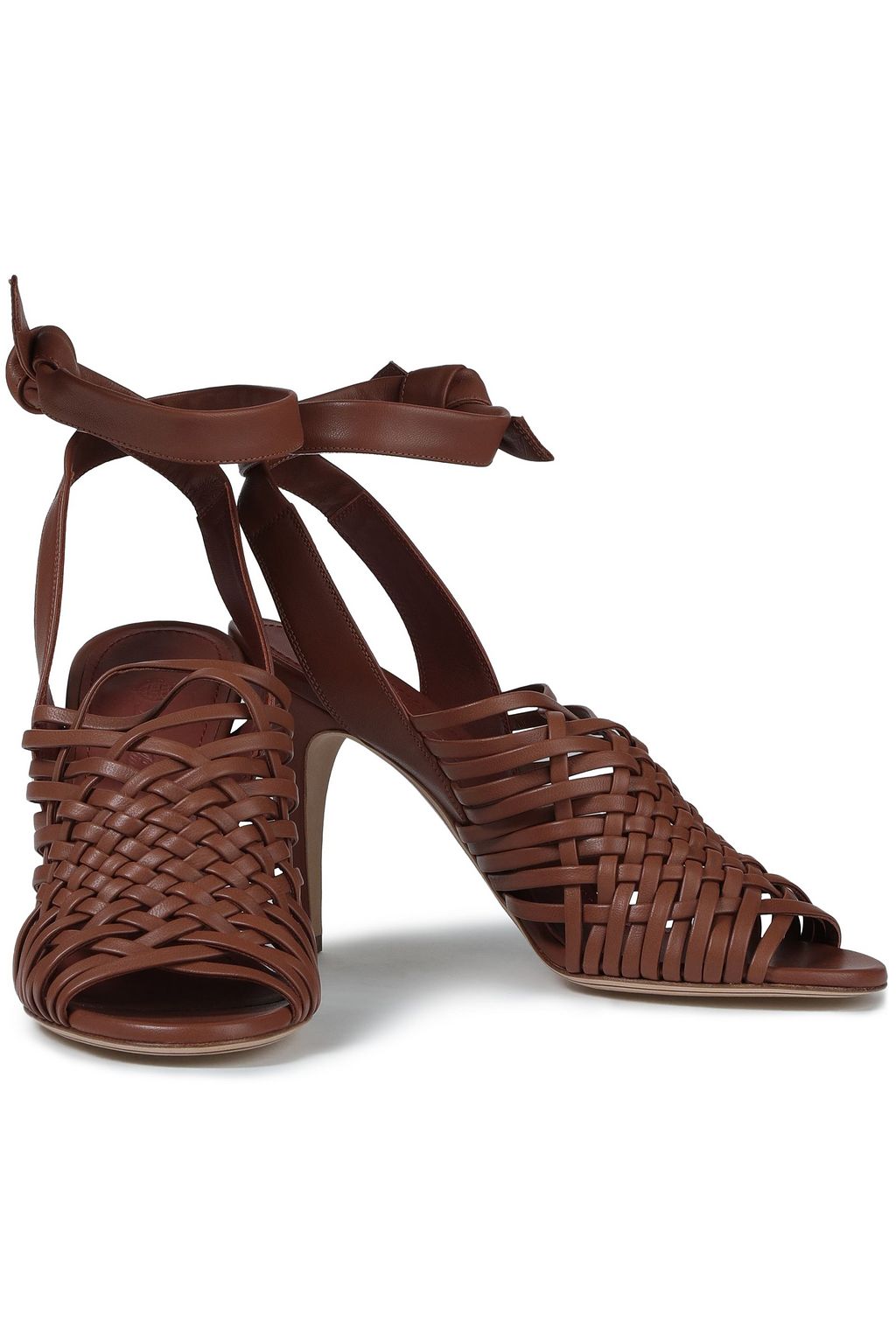 LORO PIANA Braided leather sandals