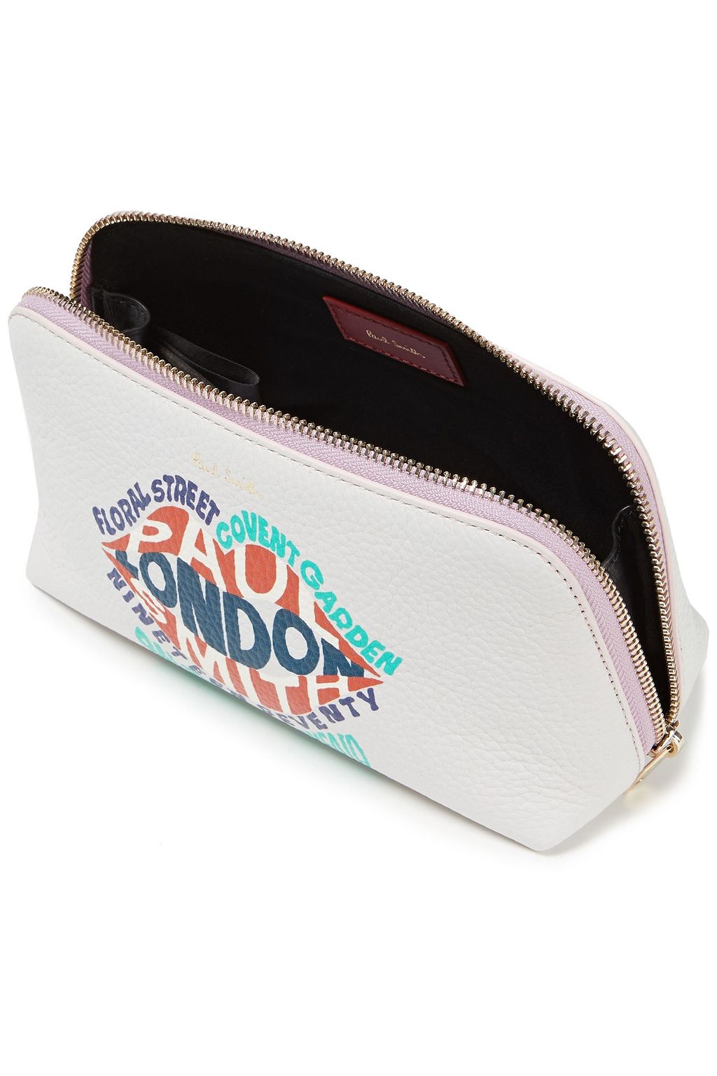 PAUL SMITH Printed textured-leather cosmetics case