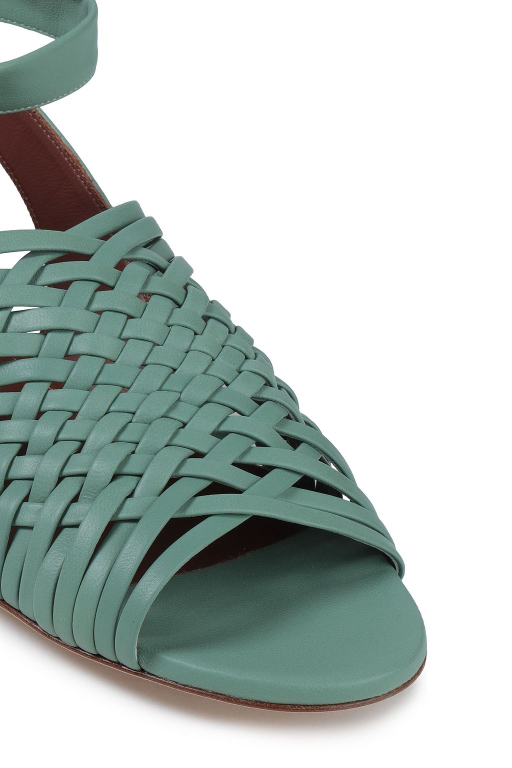 LORO PIANA Braided leather sandals