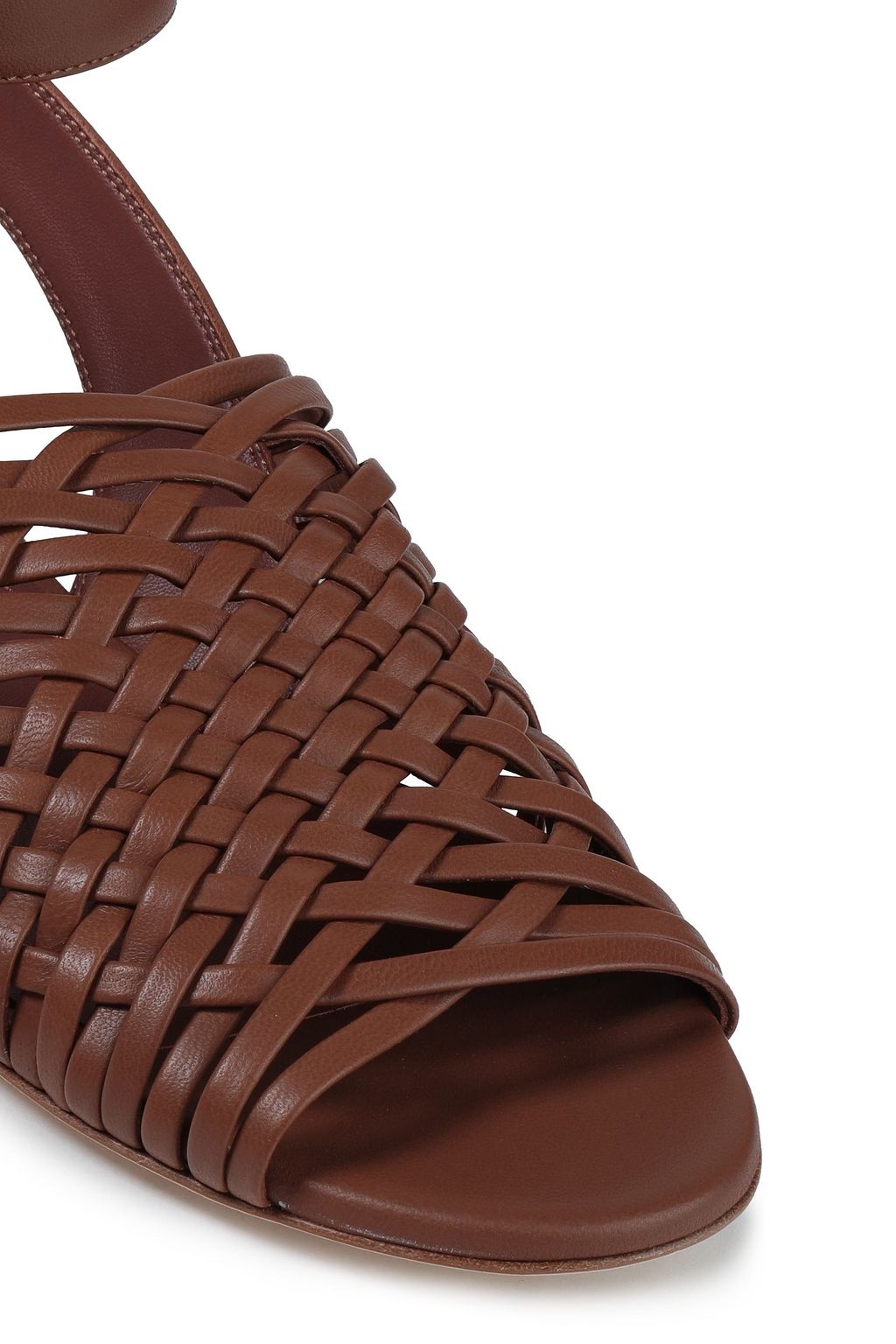 LORO PIANA Braided leather sandals