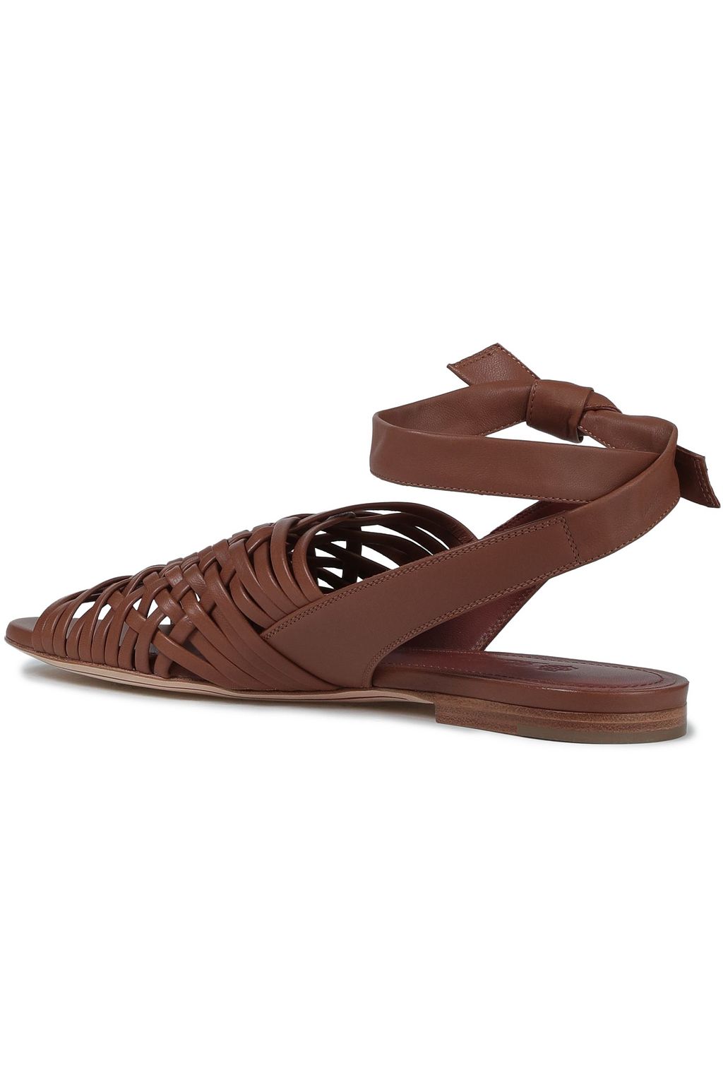 LORO PIANA Braided leather sandals