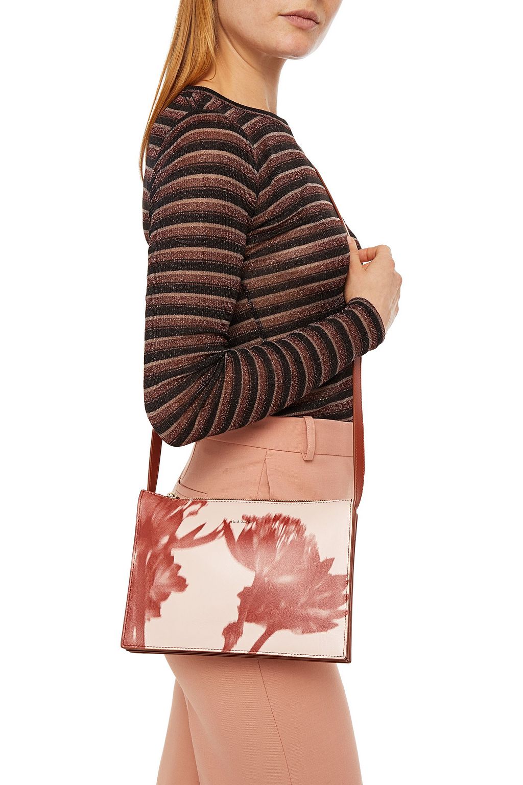 PAUL SMITH Printed leather shoulder bag