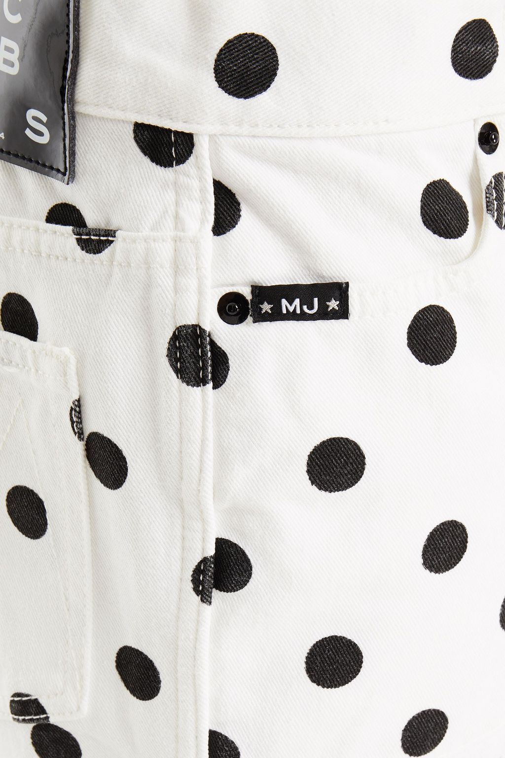 MARC JACOBS Polka-dot mid-rise slim-leg jeans