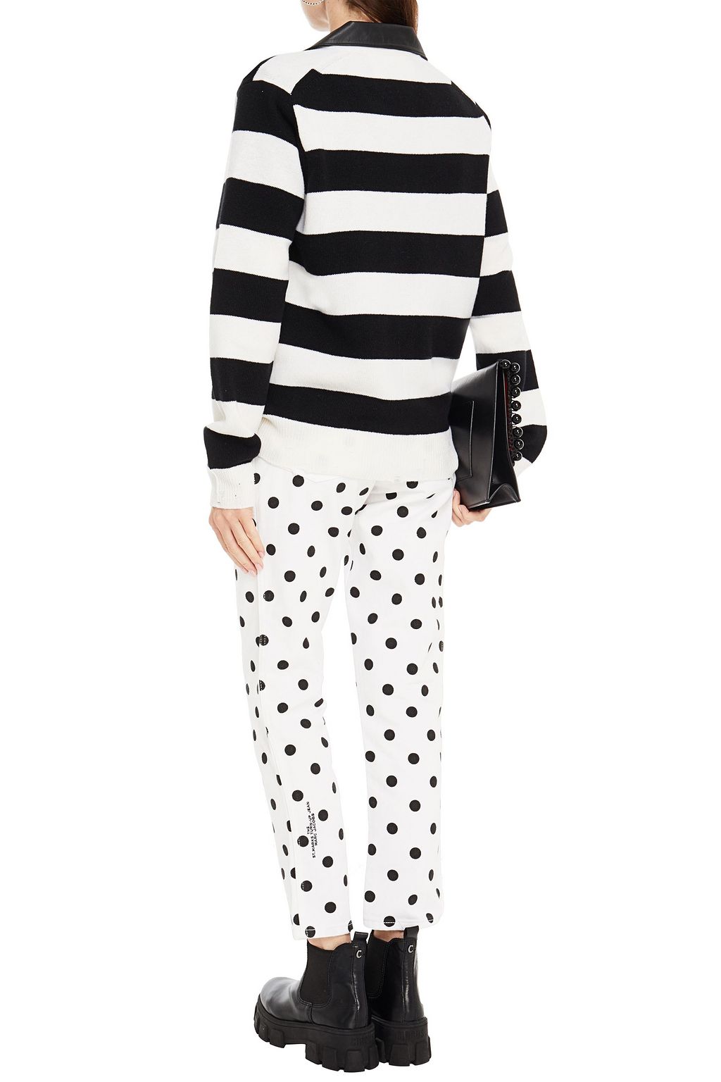 MARC JACOBS Polka-dot mid-rise slim-leg jeans