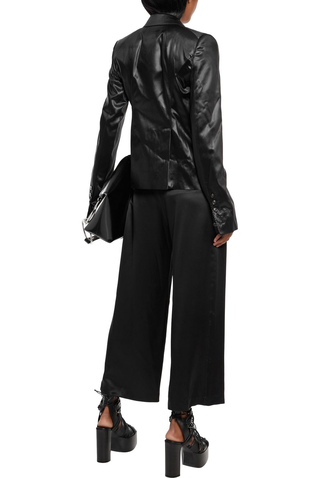 RICK OWENS Double-breasted satin blazer