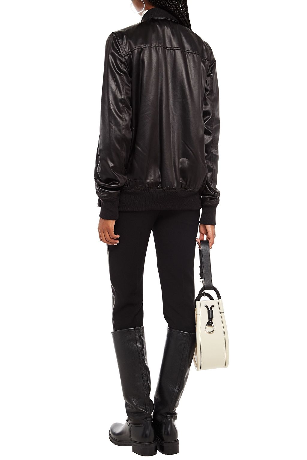 RICK OWENS Satin bomber jacket