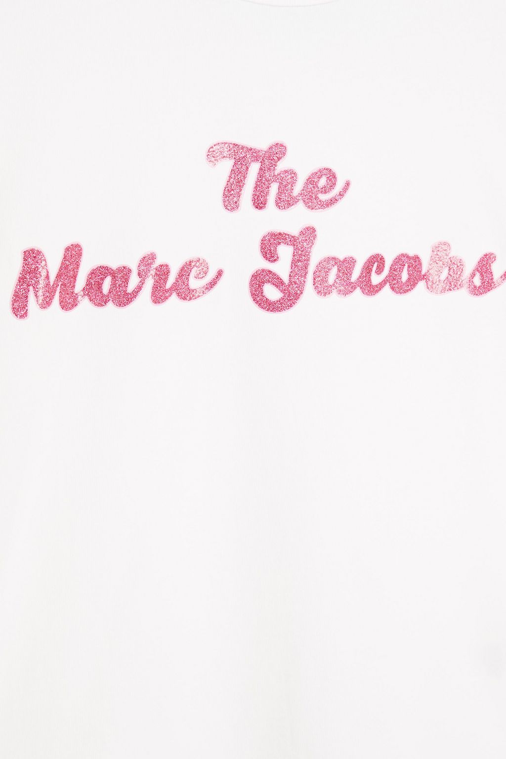 MARC JACOBS Glittered cotton-jersey T-shirt