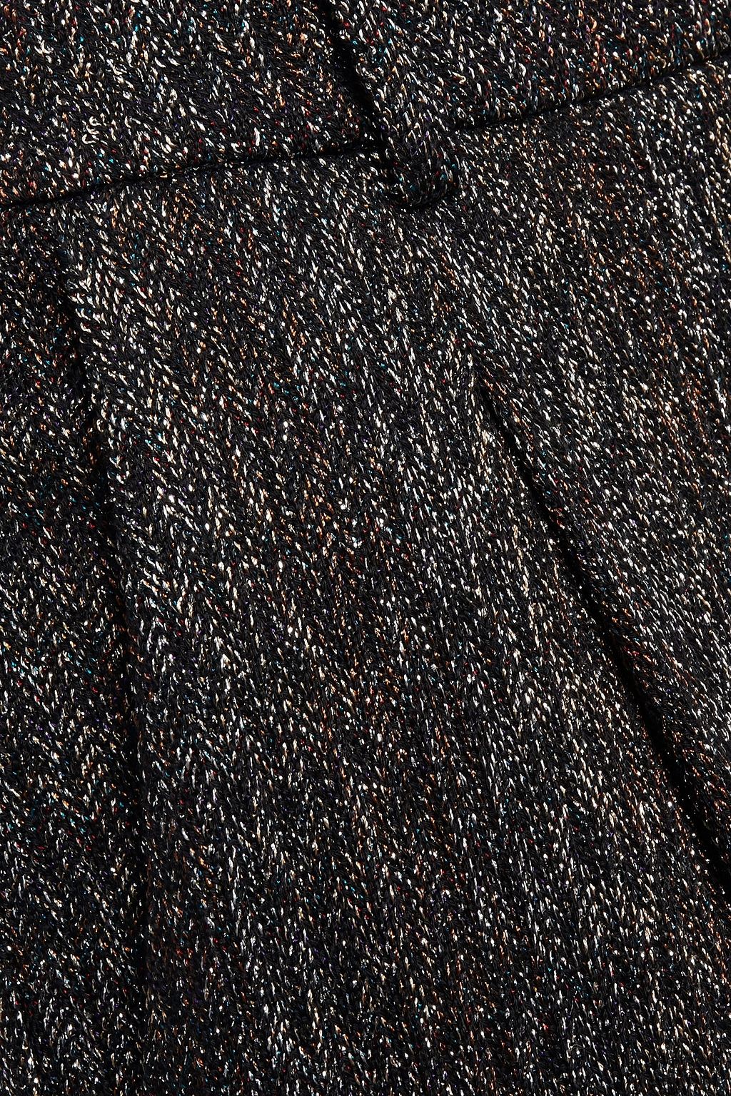 MISSONI Metallic knitted straight-leg pants