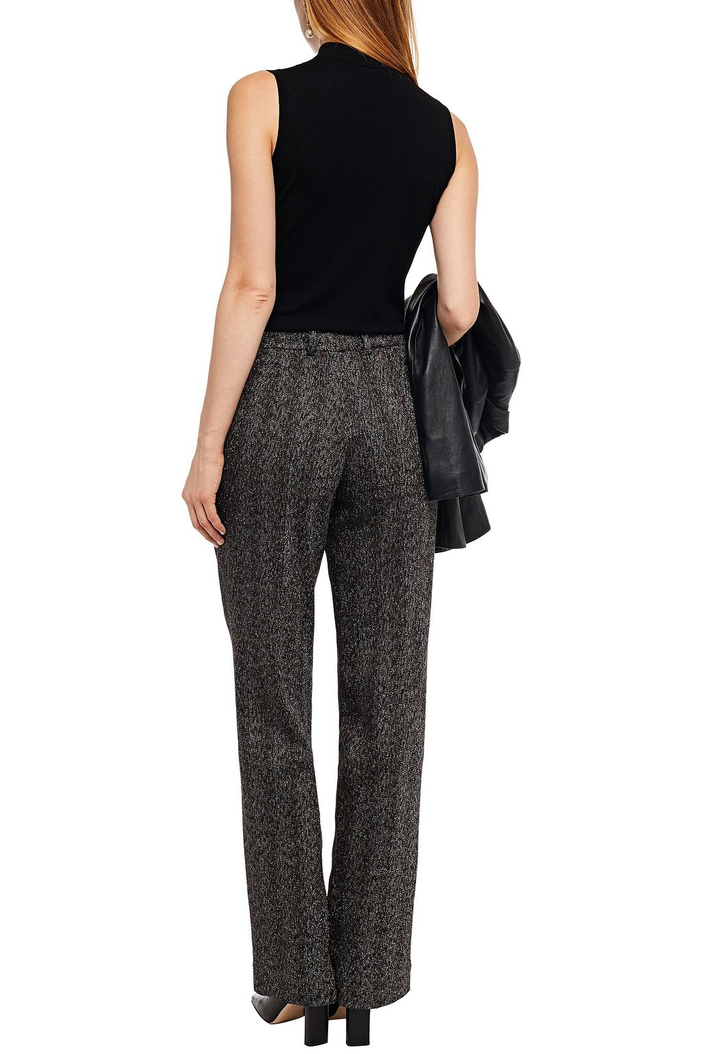 MISSONI Metallic knitted straight-leg pants