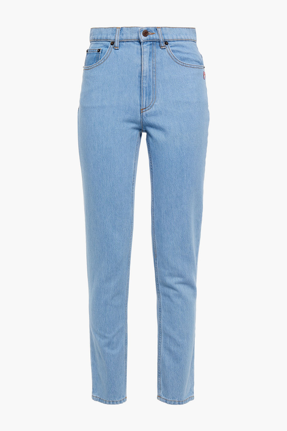Marc Jacobs Woman High-rise Slim-leg Jeans Light Denim Size 29