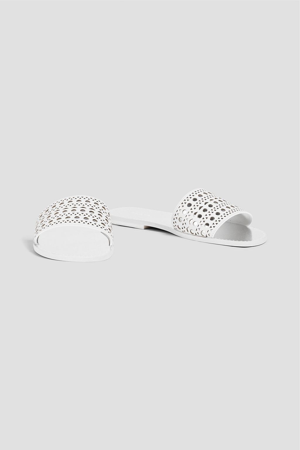 ALAÏA Laser-cut leather slides