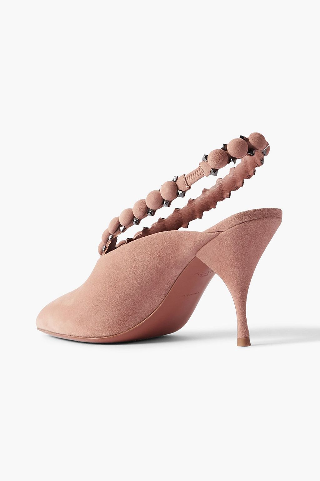 ALAÏA La Bombe スエード スリングバックパンプス スタッズ付き