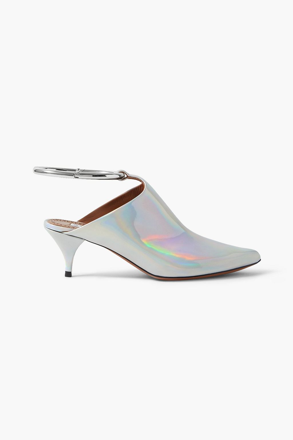 Iridescent mules outlet