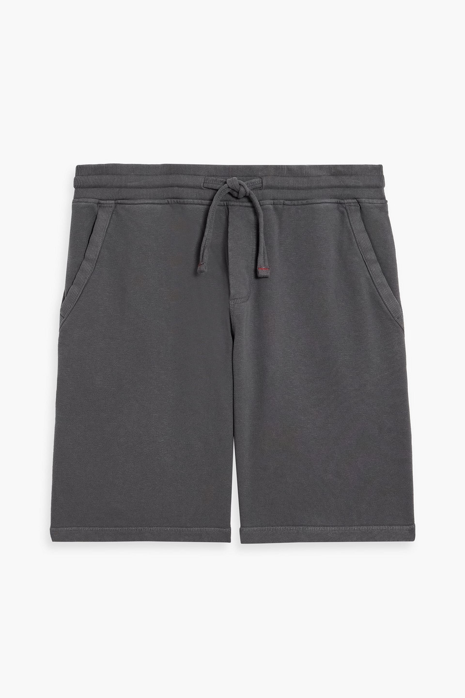 Orlebar Brown Frederick French Cotton And Linen-blend Terry Drawstring Shorts In Gray