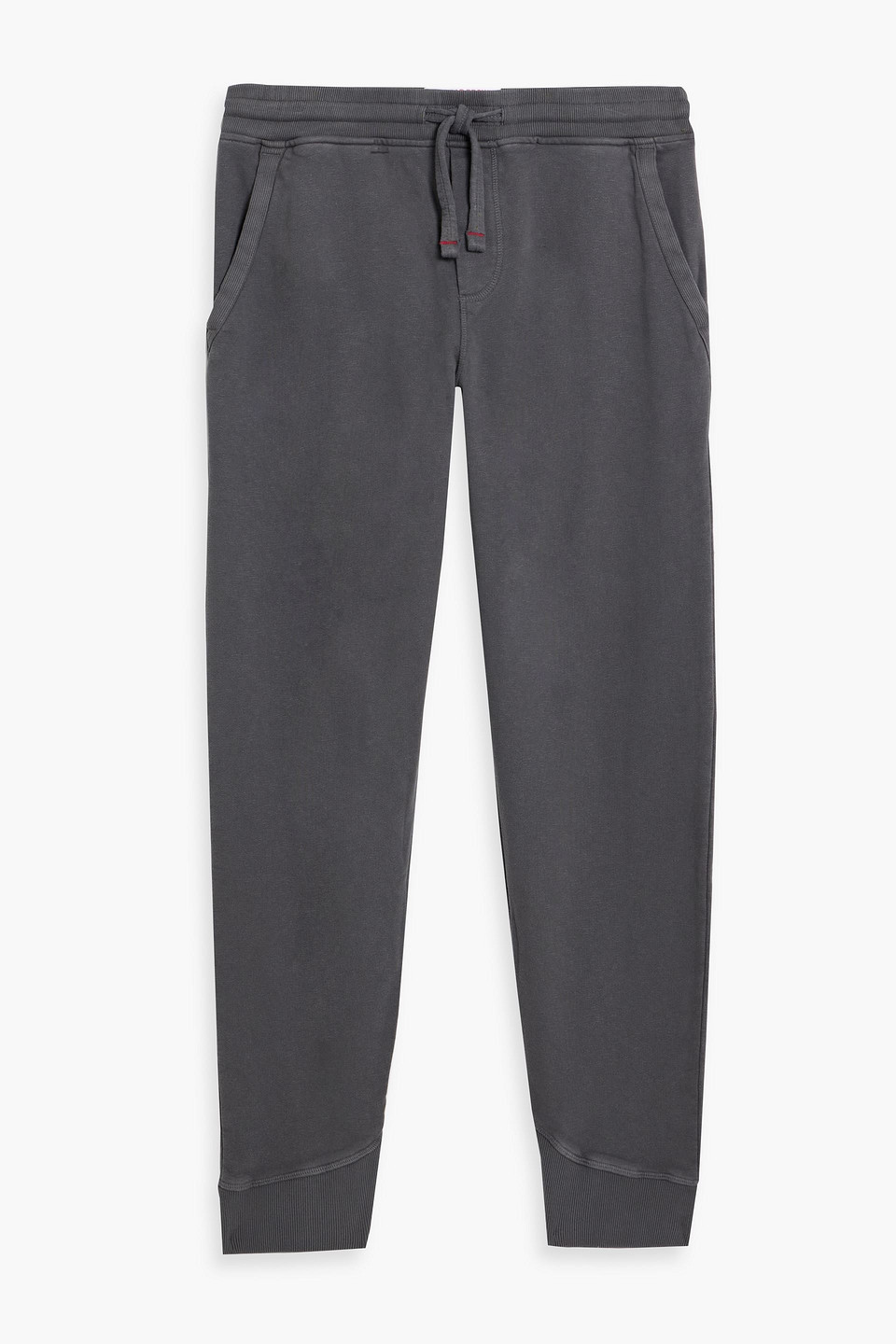 Duxbury French cotton and linen-blend terry sweatpants