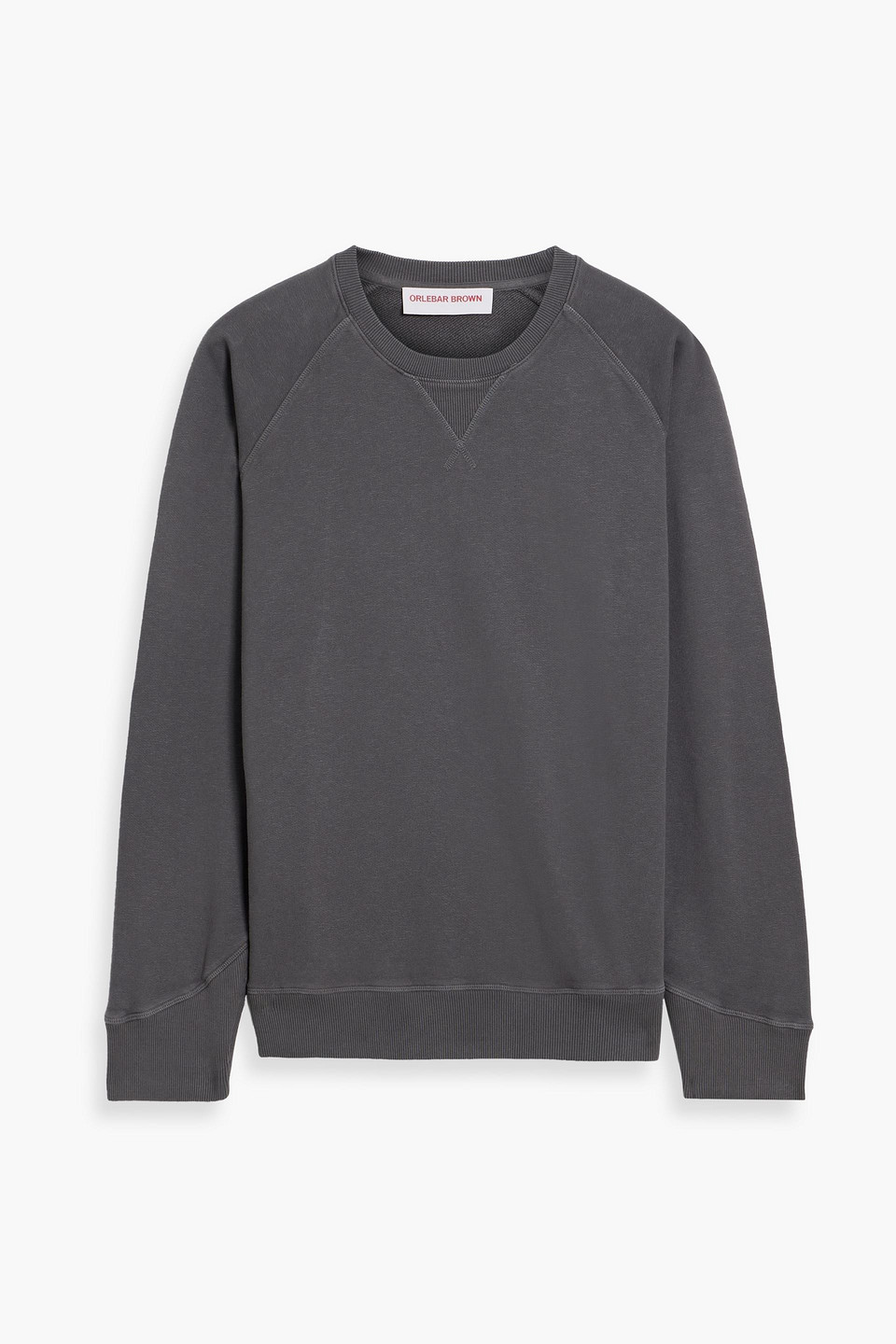 Orlebar Brown Watkins French Cotton And Linen-blend Terry Sweatshirt In Gray