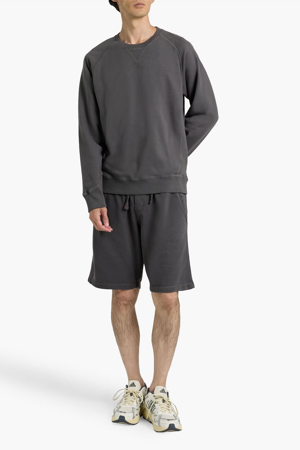 ORLEBAR BROWN Watkins French cotton and linen-blend terry sweatshirt