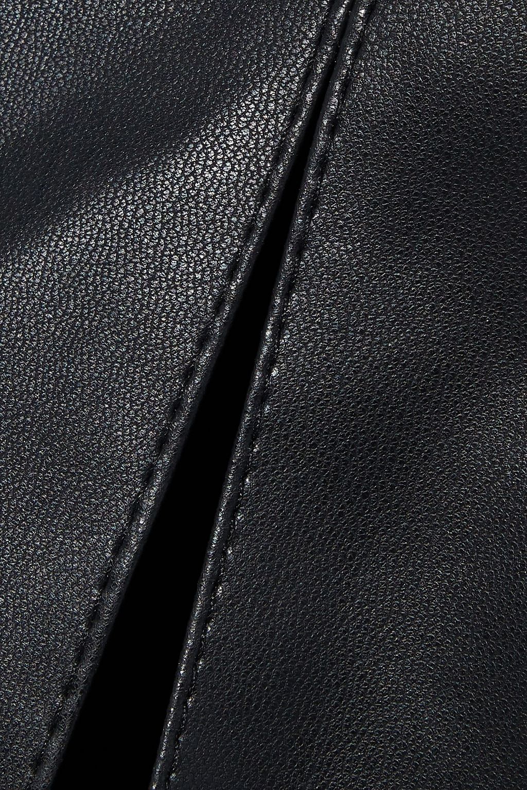 DRKSHDW BY RICK OWENS Slit-front faux leather leggings