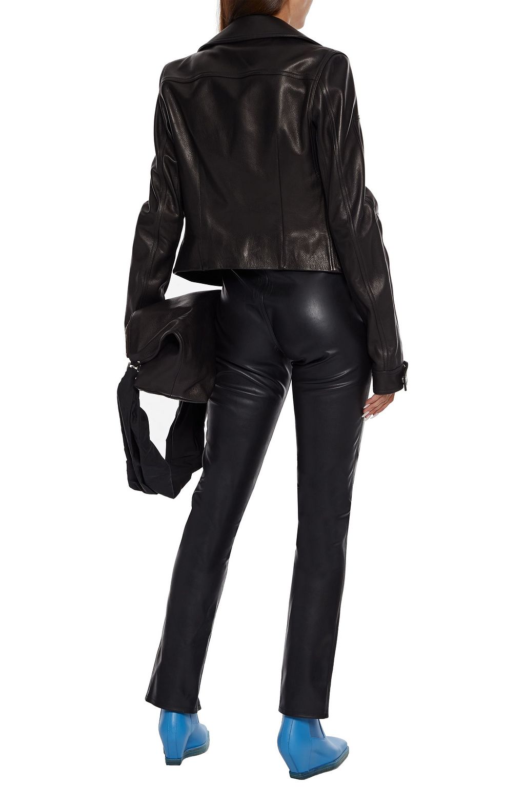 DRKSHDW BY RICK OWENS Slit-front faux leather leggings