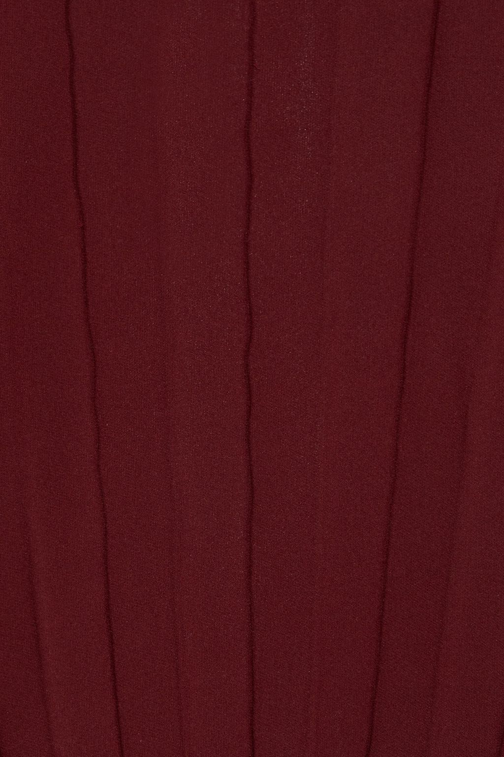 VALENTINO GARAVANI Plissé silk crepe de chine blouse