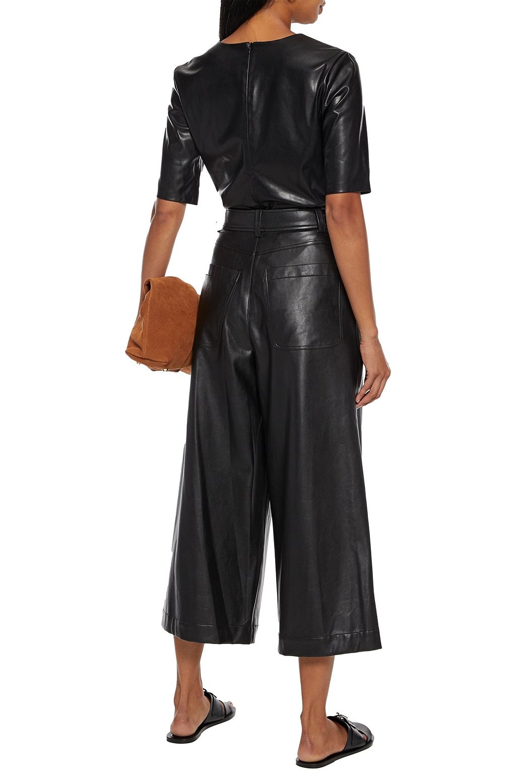 ENZA COSTA Faux leather top