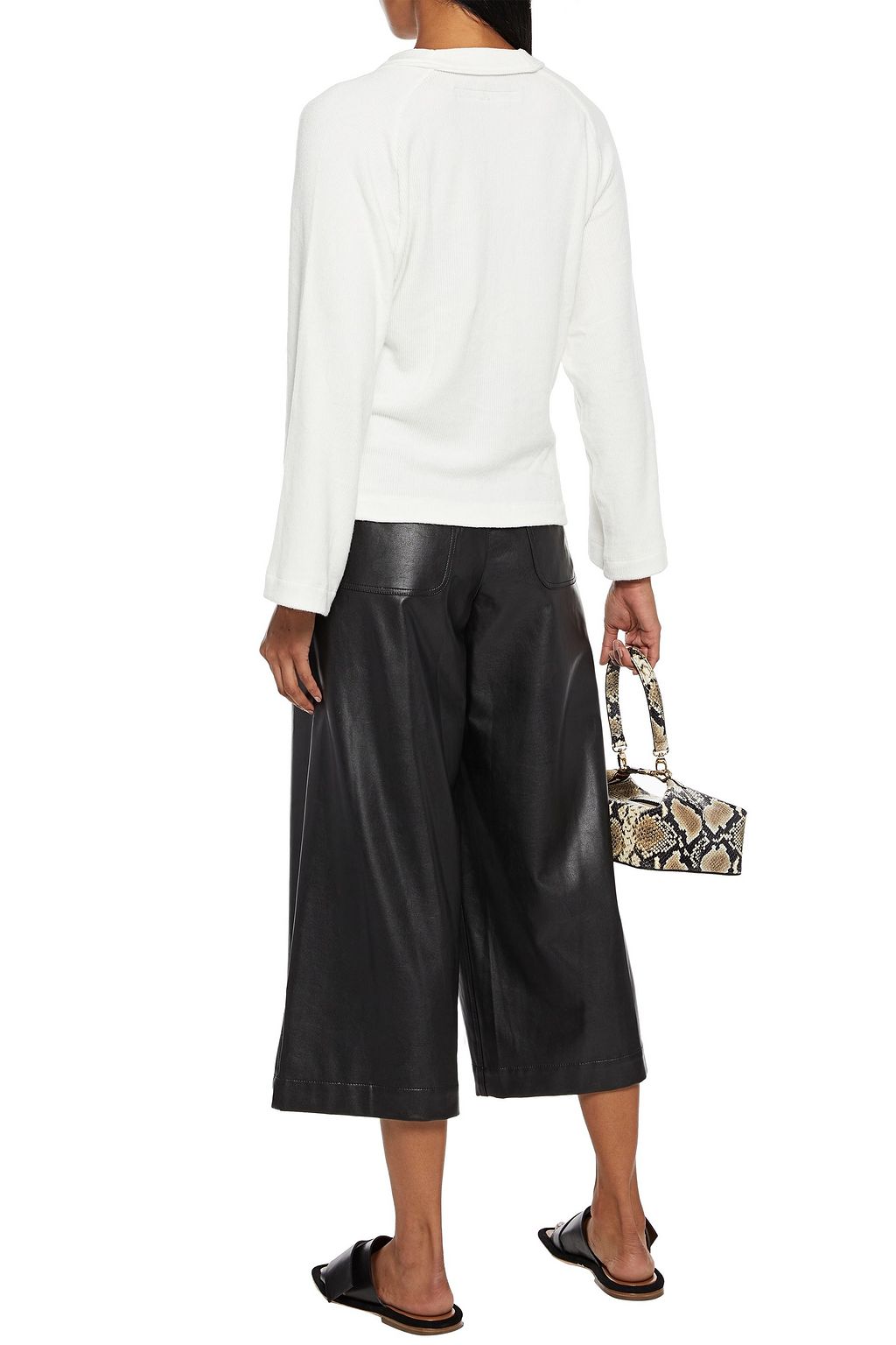 ENZA COSTA Ribbed jersey cardigan