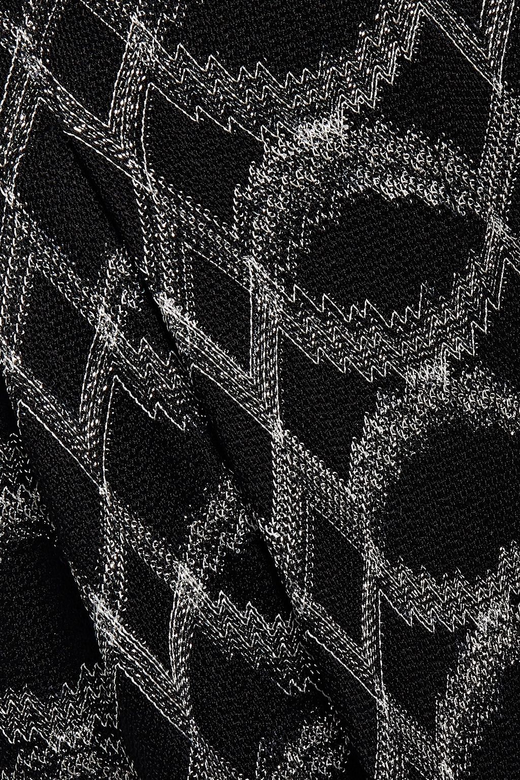 MISSONI Metallic crochet-knit tapered pants