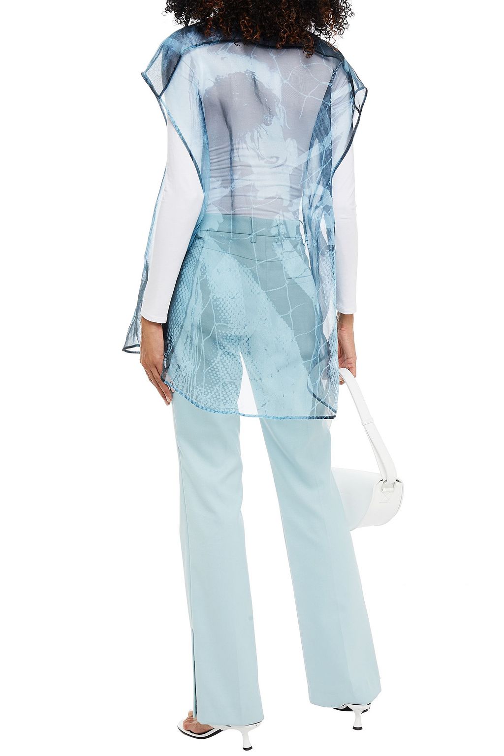 ACNE STUDIOS Printed organza shirt