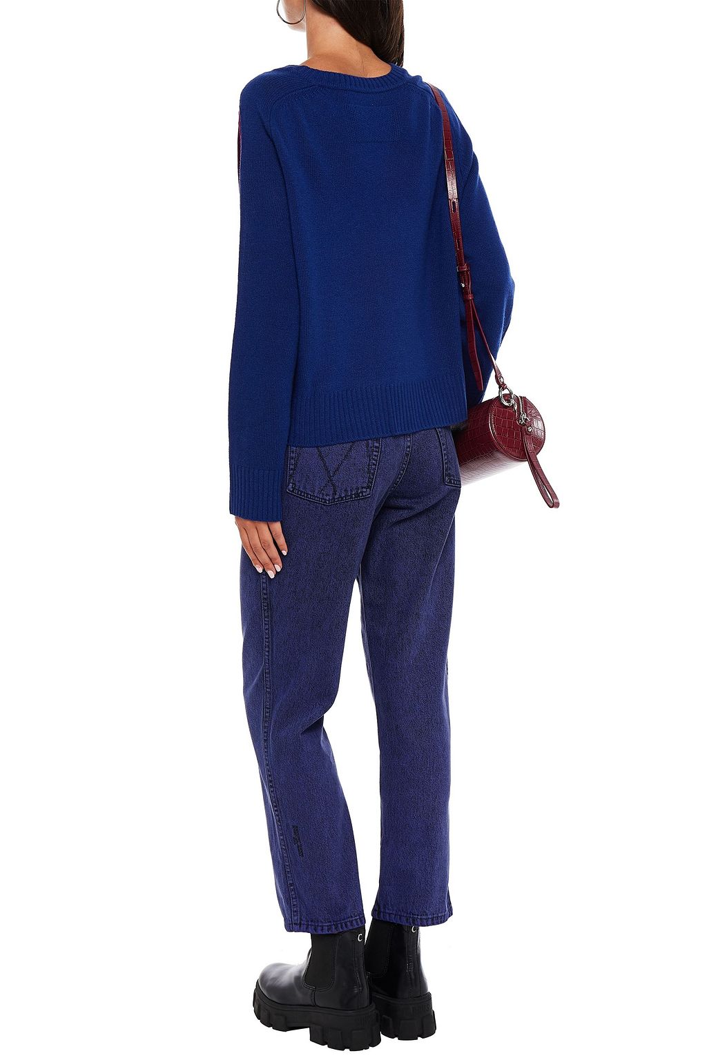 MARC JACOBS Cropped mid-rise straight-leg jeans